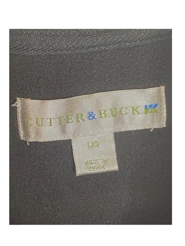 new Cutter & Buck 𖦹 Full Zip Soft Warm Cozy Classic Fleece Vest 𖦹 Black 𖦹 Large - Image 10