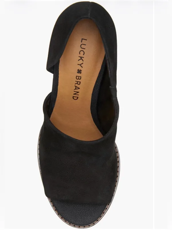 New In Box Lucky Brand Jaxy Open Toe Wedge Sz 7.5 - Image 6
