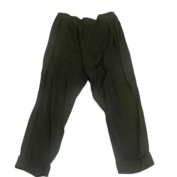 a new day™ Pants Womens Size 14 Olive Green Pleated Ankle Cuffed Hem - Image 2