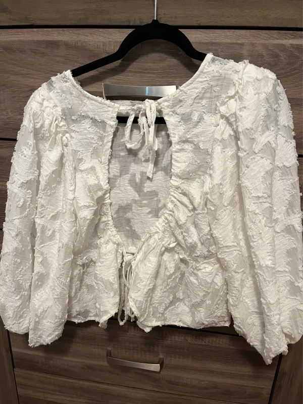Free People White Lace Top - Image 6