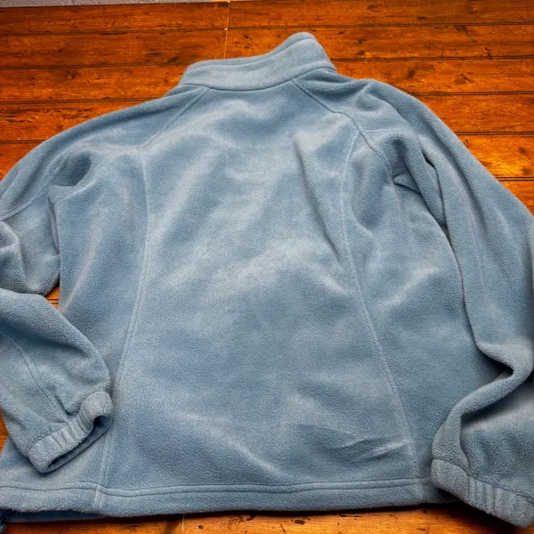 Columbia Benton Springs Full Zip Fleece Jacket‎ Dusty Blue Womens XL Mock Neck - Image 4