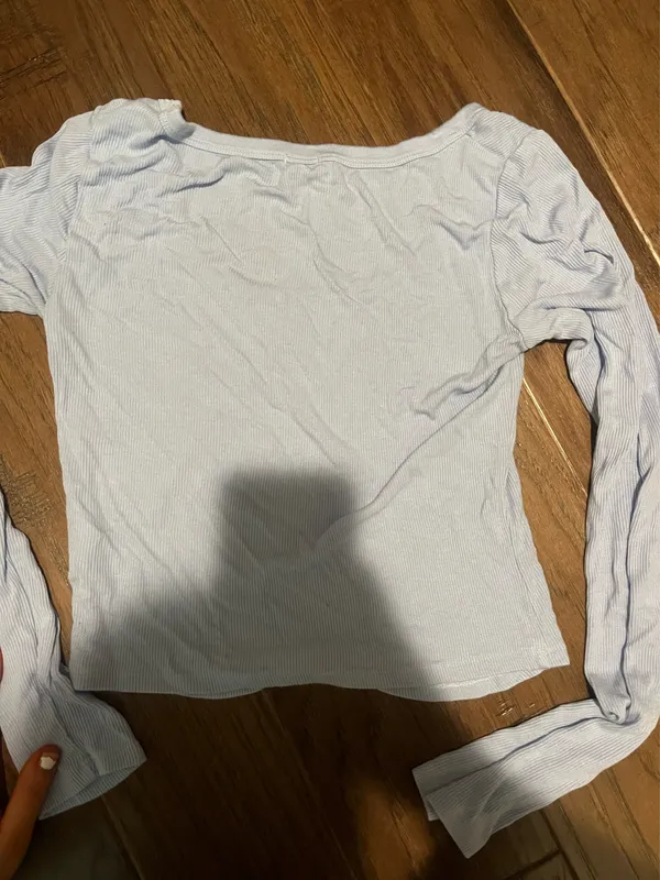 Garage Blue Long Sleeve Scoop Neck  - Image 3