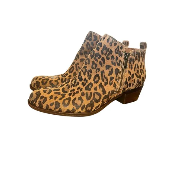 Lucky Brand Women's Basel Ankle Booties #404611 - Javan Print Suede size 7.5 - Image 2