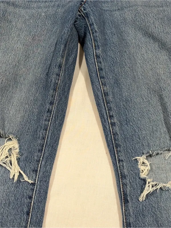 Garage Vintage Straight Jeans Women’s Size 3 /26 Distressed Light Wash Denim - Image 3