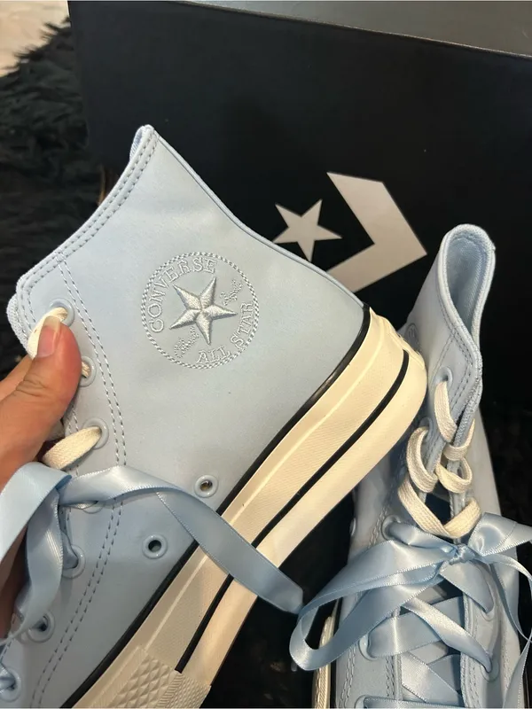 CONVERSE Ctas Lift Hi top blue platform lace up shoes sneakers women’s new - Image 5