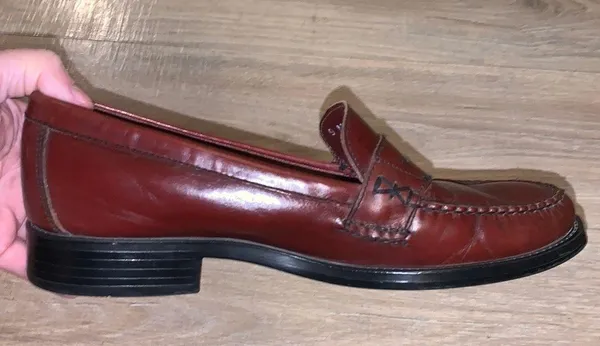 G.H. Bass &Co. Katherine 2 Wefjuns brown leather office loafers made in Brazil - Image 7