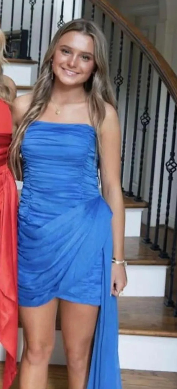 Hello Molly Blue Mini Dress - Image 3