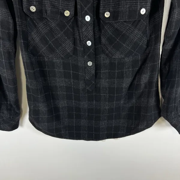 Ulla Johnson Women’s Size‎ 2 Plaid Popover Top Ruched Silk Back Designer - Image 3