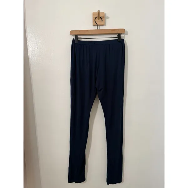 Lake Pajamas Navy Blue Lounge Pants Size XS Cozy Drawstring Bed Night - Image 4