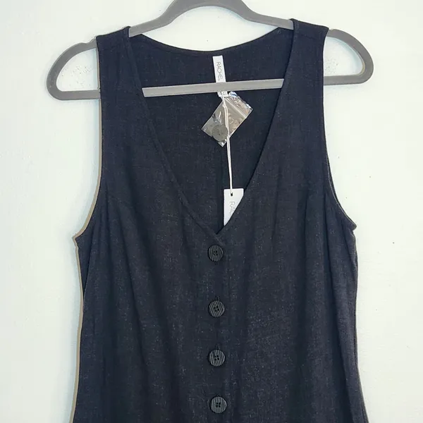 Rachel Pally Black Wide Leg Sleeveless Jumpsuit Size XL NWT - Image 3
