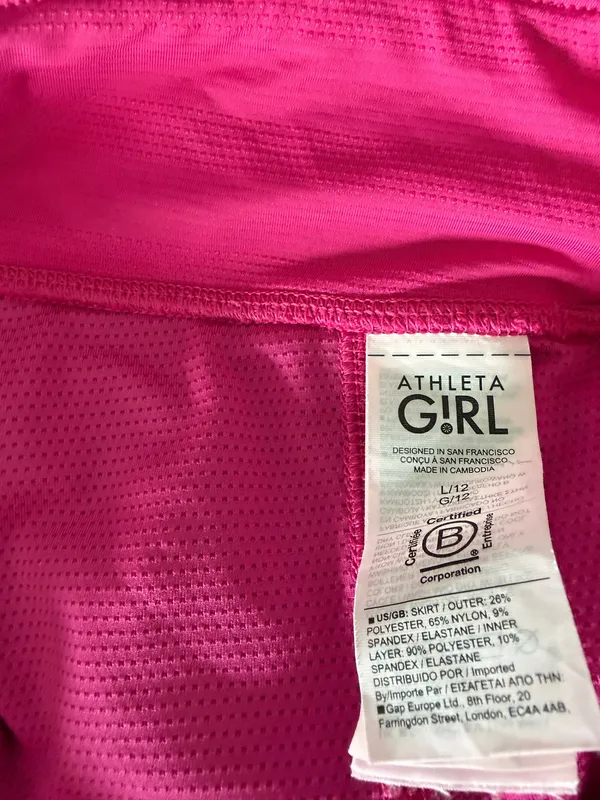 Athleta Girl Skirt Pink - Image 3