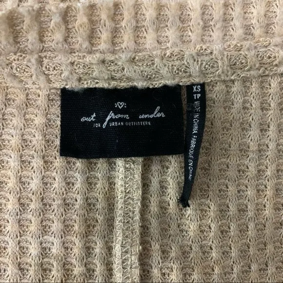 Out From Under Cardigan Tan XS Long Sleeve Cozy Cottagecore - Image 6
