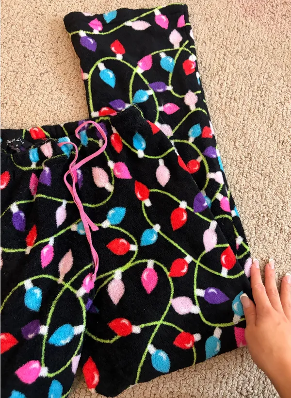 Soft Christmas pajama pants Black - Image 2