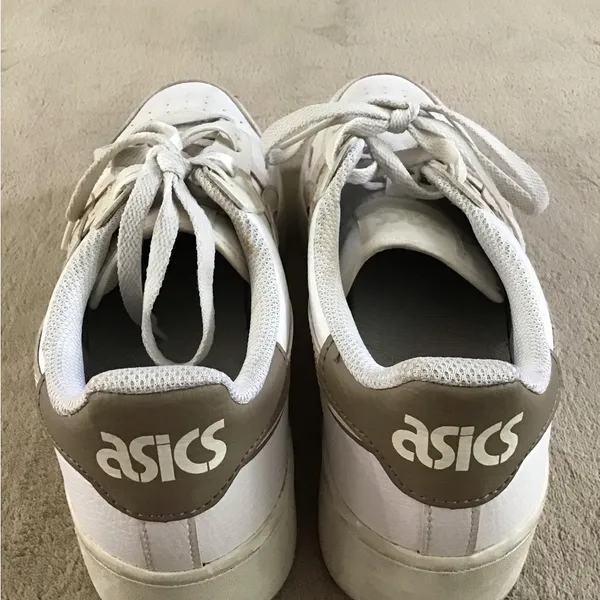 Asics Japan S PF Women's Size 40 White Leather Platform Low Top Sneakers Lace Up - Image 3