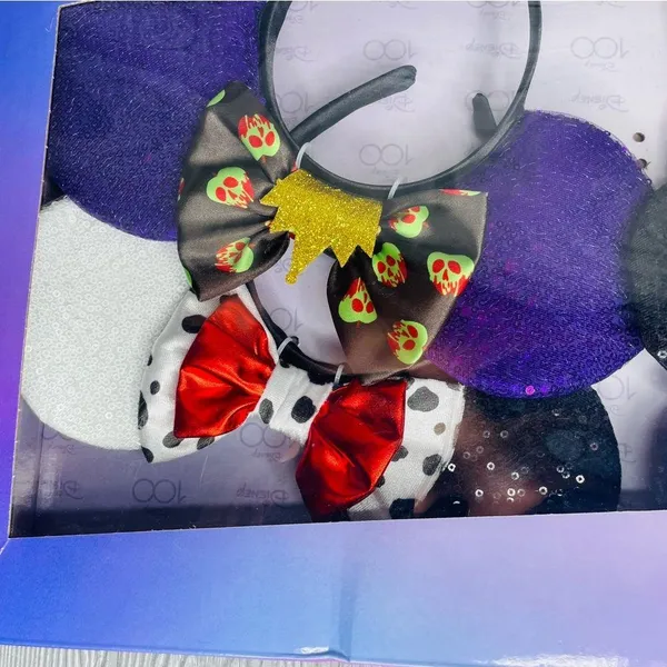 Nwt Disney villains 4 Mickey Mouse ears queen of hearts , maleficent , Ursula - Image 5