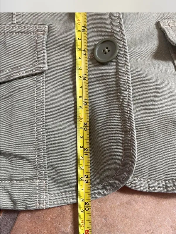 GAP Olive Green Cotton Suit Jacket Blazer - Image 7