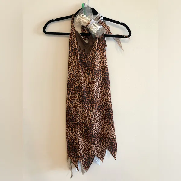Karnival Costume Leopard Print Cavewoman Bam Bam Costume Size M - Image 2