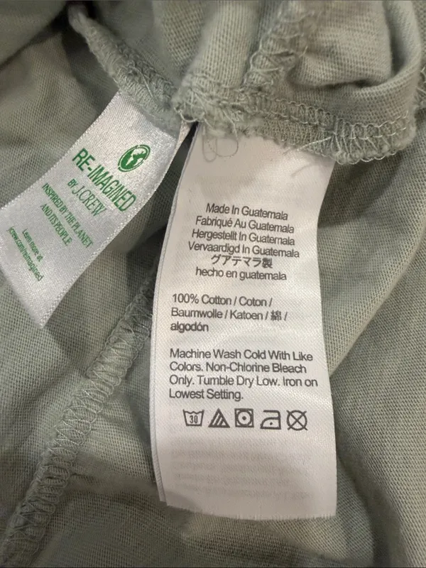 J.Crew Women’s Light Green Tiered Short Sleeve Mini Dress Size Small - C1 - Image 5