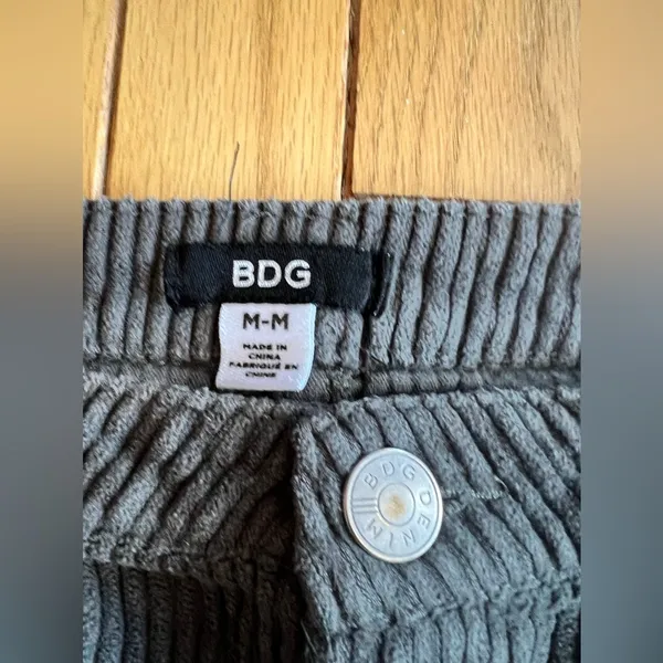 BDG - Gray Corduroy Mini Pencil Skirt - Image 2