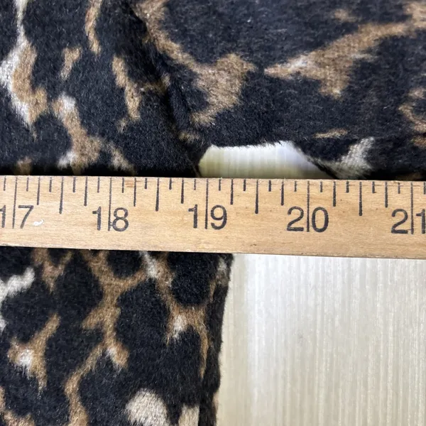 Apt 9 Womens Cheetah Leopard Print Overcoat Single Button Long Jacket Small NEW - Image 9