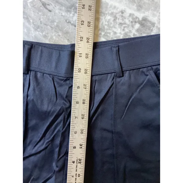 Halara NWOT High Waisted Pleated Joggers Navy Blue Tapered Athletic Pants S - Image 3
