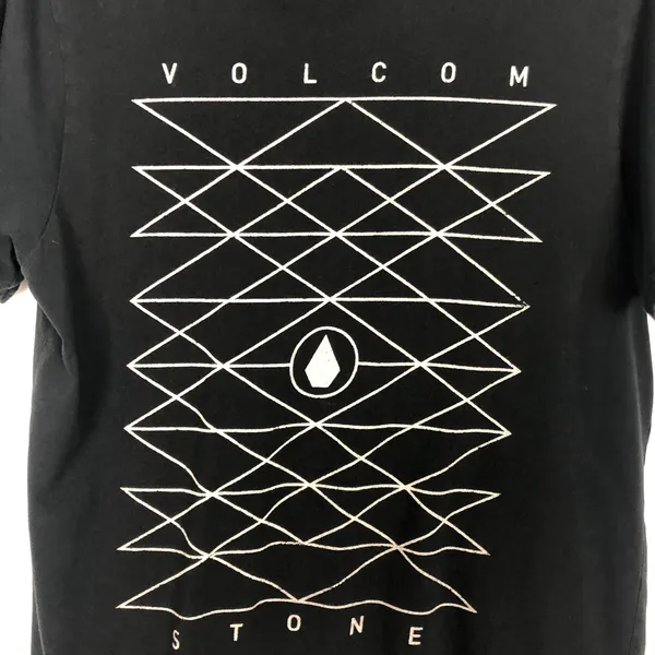 Volcom Men's Organic Cotton Black Tee Shirt Size M - Image 4