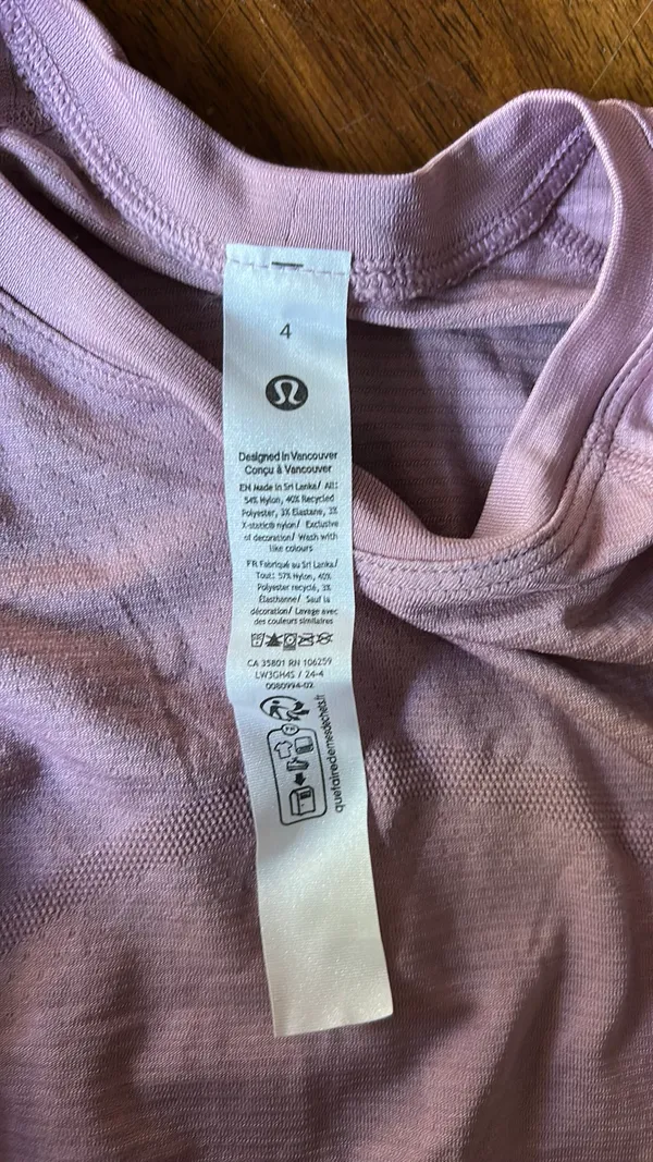Lululemon Long Swiftly Sleeve - Image 3