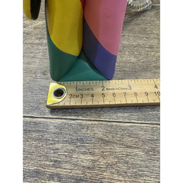 Kurt Geiger London Mini Kensington Bag Stripped Rainbow Eagle Chain Leather - Image 13