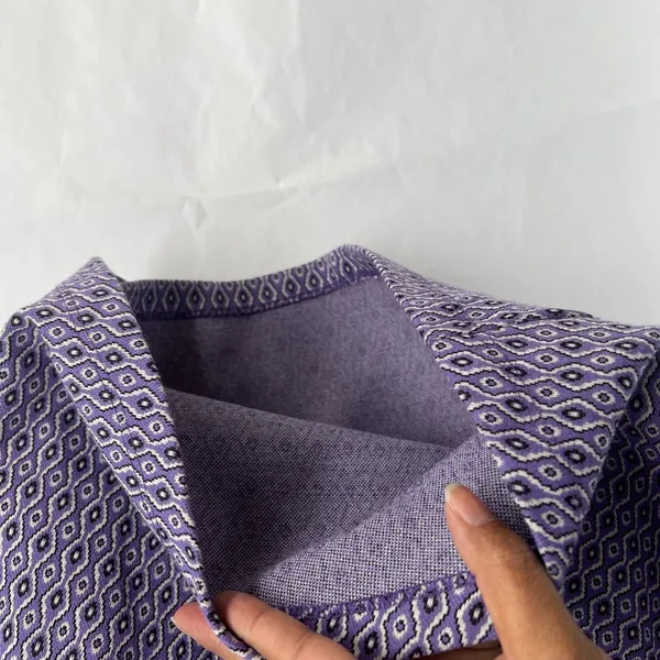 Zara Shift Dress Womens‎ Small Purple Stretch Geometric Cutout Back Cinched Side - Image 3