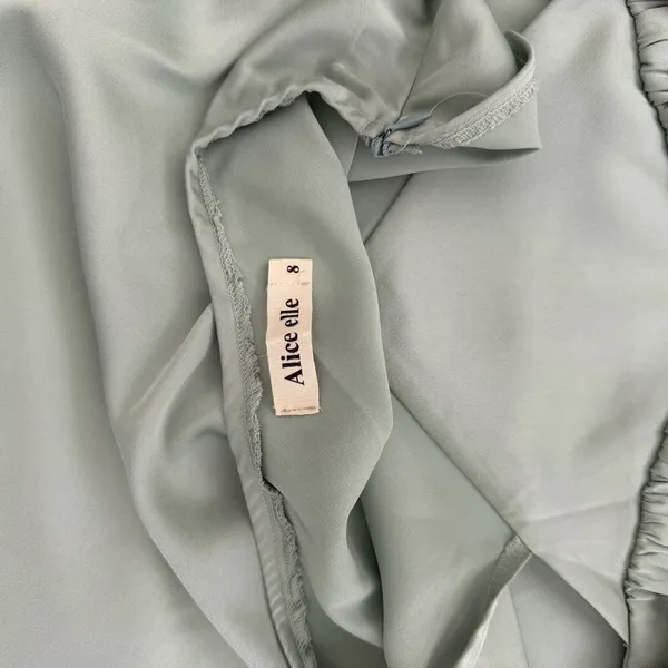 Hello Molly Sage Green Spaghetti Strap Midi Dress - Image 7