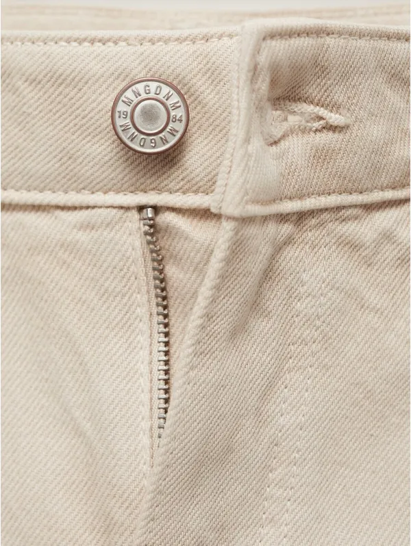 Mango High-Rise Balloon Jeans NWT Sand Size 0 EUR 32 - Image 6