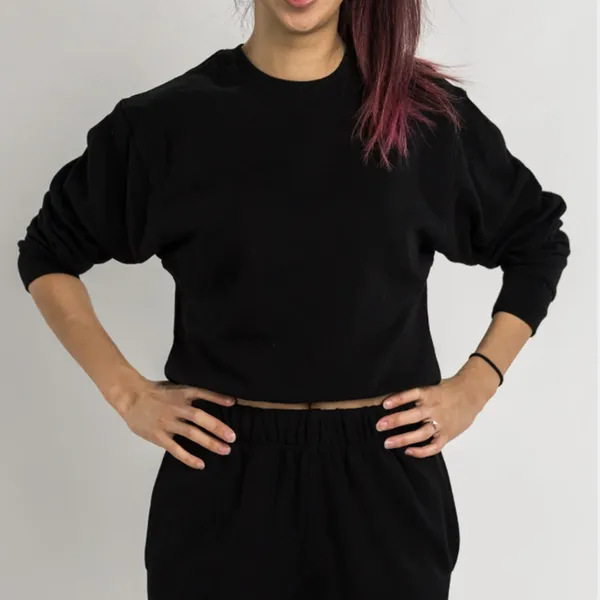 Linus Tech Tips Women Cropped Sweatshirt in Black, Size M​​​​​​​​​​ - Image 3