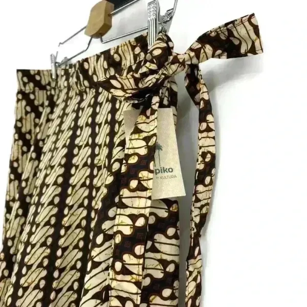 Tropiko‎ By Kultura Brown and Beige Wrap Skirt Size OS - Image 6