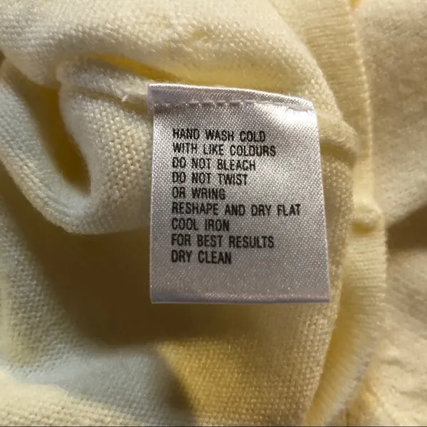 Carolyn Taylor Button Front Cardigan Sweater Cream Size Medium - Image 12