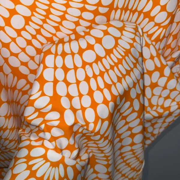Jude Connally‎ Shift Dress Womens Medium Orange White Geometric Sleeveless Good - Image 3