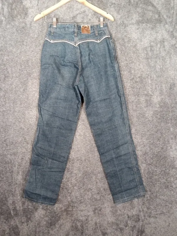 Rockies Vintage Relaxed High Rise Western Cowgirl 90s Womens Jeans Size 3/4 - Image 4