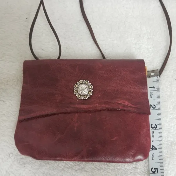 Genuine Leather mini crossbody Brown - Image 7