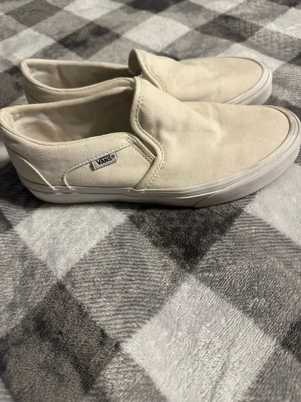 Womens white slip on vans  - Image 2