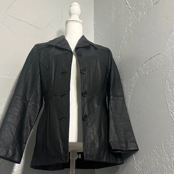 Wilsons Leather ,Genuine Leather Jacket XS – Classic Black, Excellent Condition - Image 9