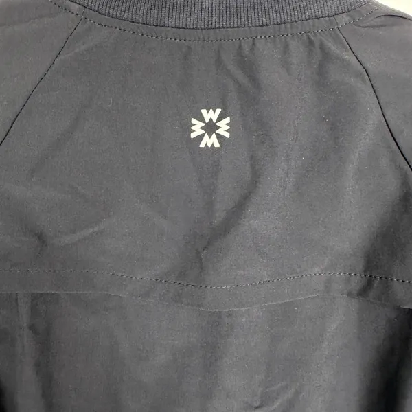 Without Walls M Medium Bomber Jacket Black Mesh Athletic Full Zip Lightweight - Image 14