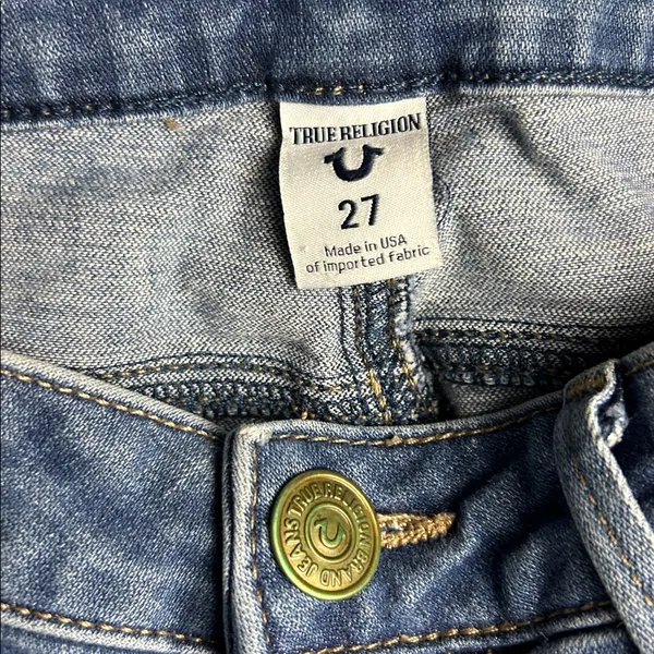 True Religion Curvy Skinny Big T Jennie Jeans Size 27 - Image 11