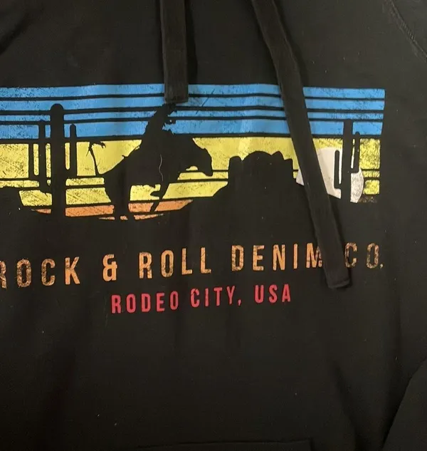 Rock and Roll denim sweatshirt - Image 2