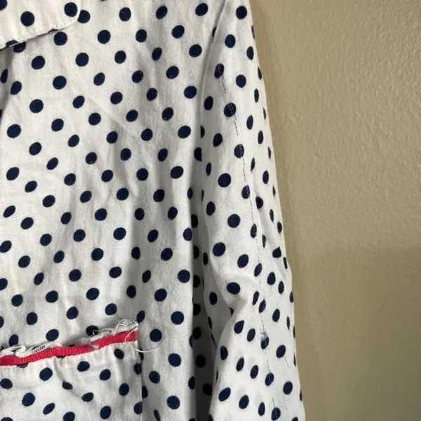 Victoria's Secret navy and white polkadot pajama top medium‎ - Image 5