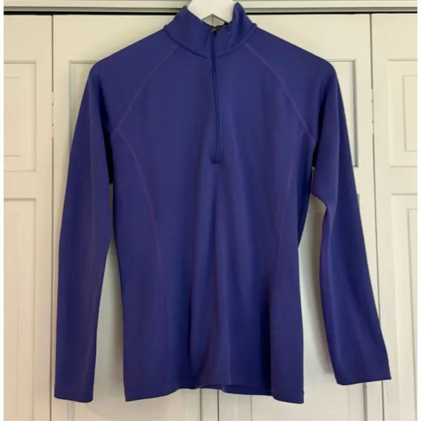 Eastern Mountain Sports EMS purple quarter zip pullover M - Image 10