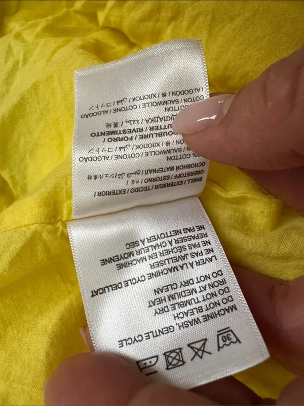 Farm Rio x Anthropologie Yellow Cotton Keyhole Midi Dress Size Small $198 - Image 14