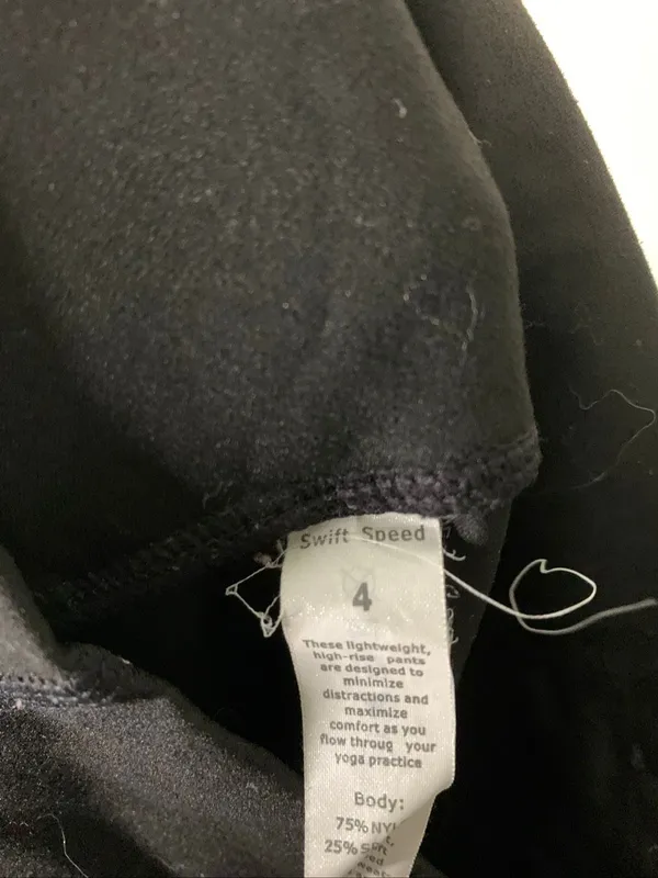 Lululemon Swift Speed Leggings black women's size 4 - Image 4