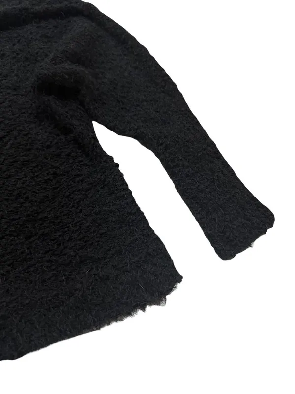 Maurices Black Boucle Boat Neck Dolman Sleeve Pullover Sweater Off Small Women's - Image 8