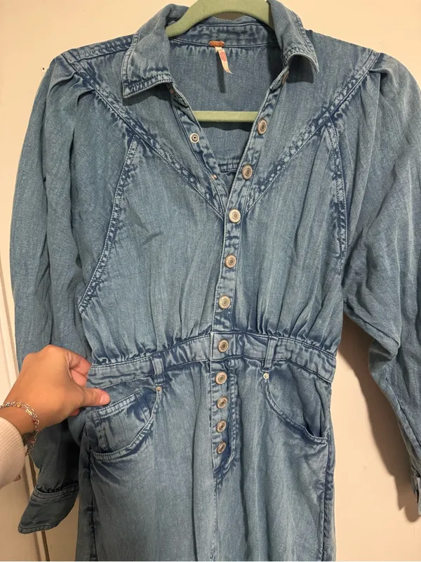 Free people Jean dress - Image 6