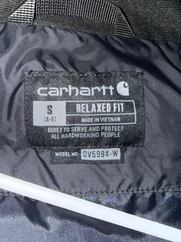 Carhartt Black Vest Puffer Women’s Small - Image 4