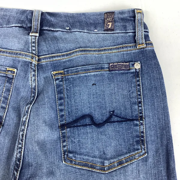 7 For All Mankind Skinny Jeans Size 27 Medium Wash New with Tag - Image 9